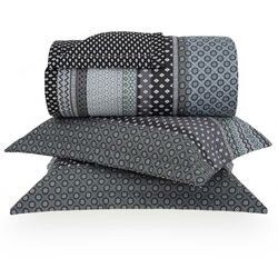 Colcha Casal 180 Fios Mosaique Estampada
