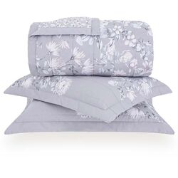 Colcha Casal 180 Fios Proteas Estampada