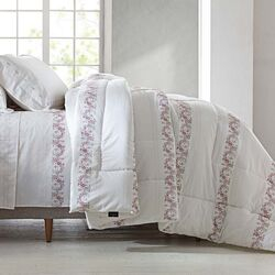 Colcha Casal 200 Fios Amelie Estampada Clara