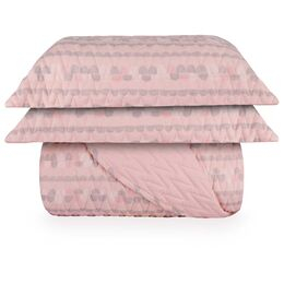 Colcha Casal 200 Fios Bilbao Rosa
