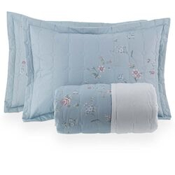 Colcha Casal 200 Fios Judy Azul