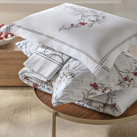 imagem do produto Colcha Casal 200 Fios Romã - Naturalle Fashion