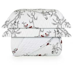 Colcha Casal 200 Fios Romã Estampada Clara