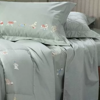 imagem de Colcha Casal 200 Fios Toby - Kacyumara