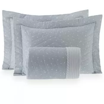 imagem de Colcha Casal 200 Fios Vintage Estrela - Kacyumara