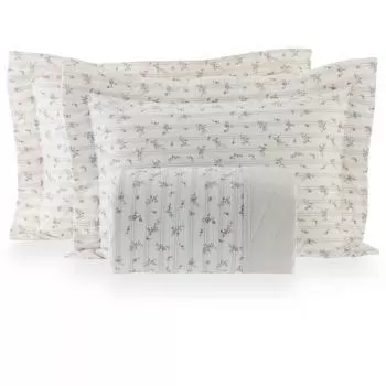 imagem de Colcha Casal 200 Fios Vintage Louise - Kacyumara