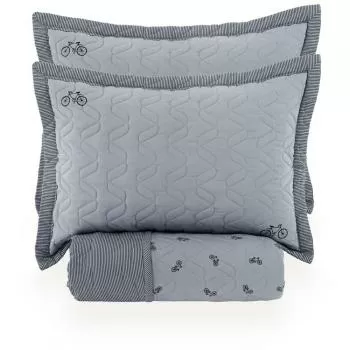 imagem de Colcha Casal 300 Fios Bike - Kacyumara