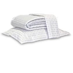 Colcha Casal 300 Fios Paris Branco/Kaki