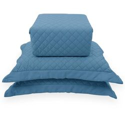 Colcha Casal 300 Fios Torino Azul
