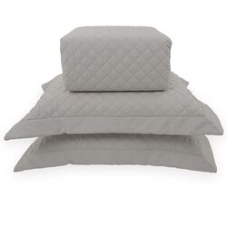 Colcha Casal 300 Fios Torino Cinza Claro