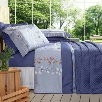 imagem de Colcha Casal 400 Fios Urban Garden Branches - Plumasul