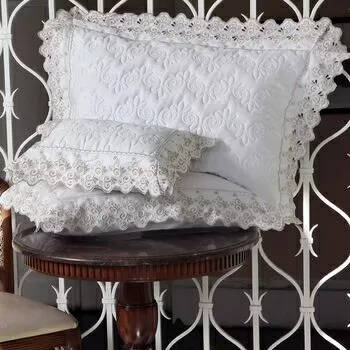 imagem de Colcha Casal com almofadas 300 Fios Camille - Marken Fassi