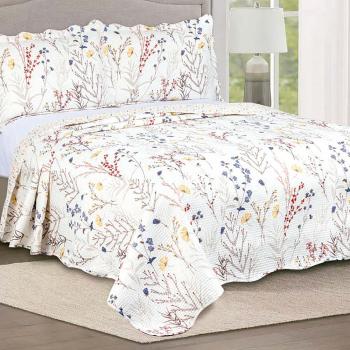 Colcha Casal Garden Lavanda Estampada