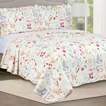 imagem de Colcha Casal Garden Pêssego - Camesa