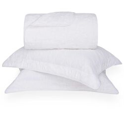 Colcha Casal Jacquard Hanna Branca