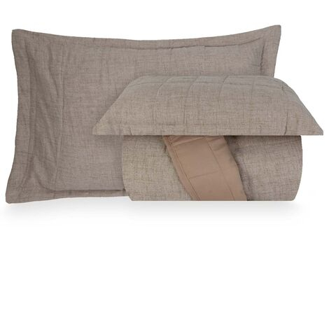 imagem do produto Colcha Casal Microfibra Linho Sonhare - Naturalle Fashion