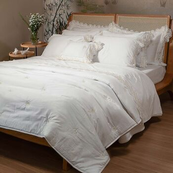 imagem de Colcha Extra Queen 300 Fios Margaridas - Marken Fassi