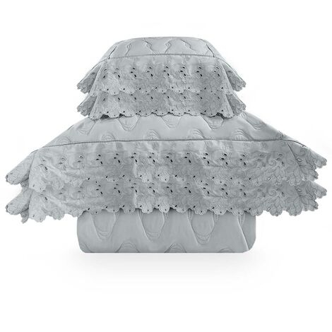 imagem do produto Colcha Extra Queen com Almofadas 300 Fios Ptala - Marken Fassi