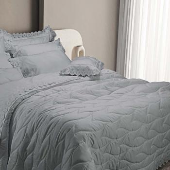 imagem de Colcha Extra Queen com Almofadas 400 Fios Ra�zes - Marken Fassi