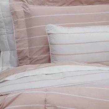 imagem de Colcha King 200 Fios Vintage Listras - Kacyumara