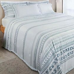 Colcha King 270 Fios Mykonos Estampada