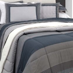 Colcha King 300 Fios Hazel Cinza