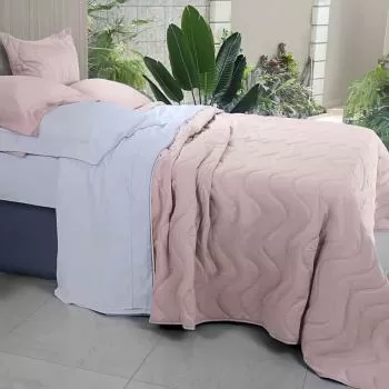 imagem de Colcha King com Almofada 300 Fios O�sis - Marken Fassi