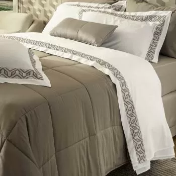 imagem de Colcha King com Almofada 300 Fios Topázio - Marken Fassi