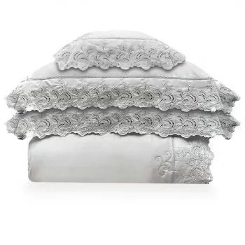 imagem de Colcha King com Almofada 400 Fios Aurora - Marken Fassi