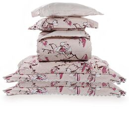 Colcha King com Almofadas 200 Fios Dijon Rosa