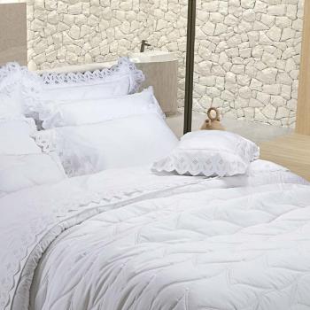 imagem de Colcha King com Almofadas 400 Fios Razes - Marken Fassi