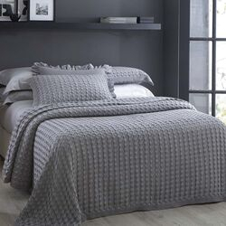 Colcha King Jacquard Braga Cinza