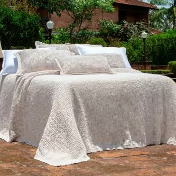 imagem de Colcha King Jacquard Favo - Naturalle Fashion