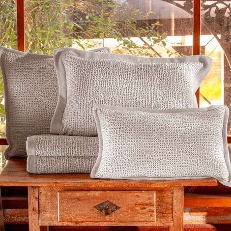 imagem do produto Colcha King Jacquard Favo - Naturalle Fashion
