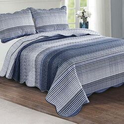 Colcha King Patchwork Century Azul