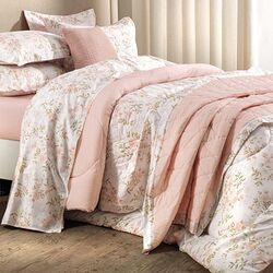 Colcha Queen 200 Fios Paloma Rose