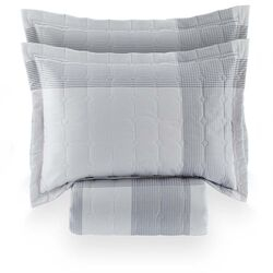 Colcha Queen 200 Fios Toronto Cinza