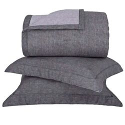 Colcha Queen 250 Fios Cosmopolitan Estampado cinza