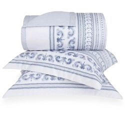 Colcha Queen 270 Fios Mykonos Estampada