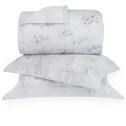 Colcha Queen 300 Fios Jardim Botânico Estampada