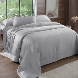 Colcha Queen 400 Fios Bambu Bali Prata/703
