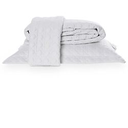 Colcha Queen 400 Fios Trellis Branca