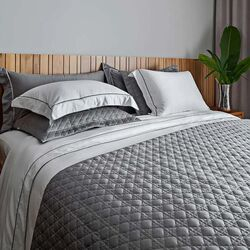 Colcha Queen 400 Fios Trellis Branca