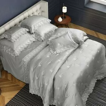 imagem de Colcha Queen com Almofadas 300 Fios Vitalle - Marken Fassi