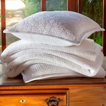 imagem de Colcha Queen Jacquard Favo - Naturalle Fashion