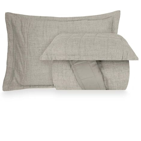 imagem do produto Colcha Queen Microfibra Linho Sonhare - Naturalle Fashion