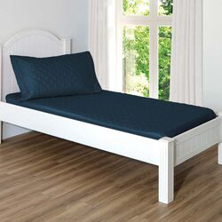 Colcha Sleep Solteiro 200 Fios Vida Bela Lisa Marinho/2536