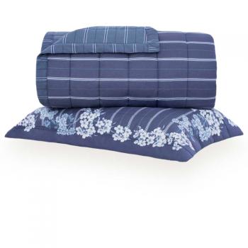 Colcha Solteiro 180 Fios Annie Azul