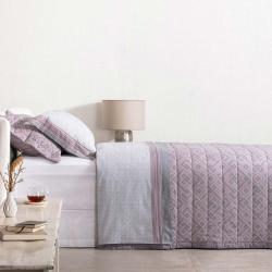 Colcha Solteiro 180 Fios British Rosa/002