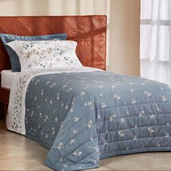 Colcha Solteiro 180 Fios Irina Estampada